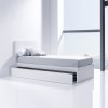 Cama junior 90x200 cm con cama nido · KUBO White · Alondra