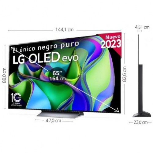 Televisor LG OLED Evo 65C34LA 65/ Ultra HD 4K/ Smart TV/ WiFi