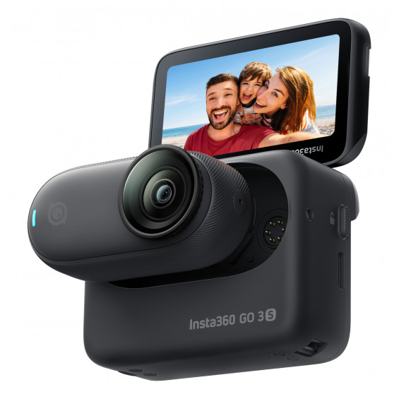 Cámara deportiva Insta360 GO 3S 128GB Midnight Black, vídeo 4K30, FlowState, pantalla táctil 2,2
