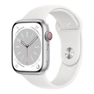 Reloj smartwatch apple watch series 8 gps + cellular 45mm silver aluminium ip6x - retina