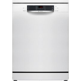 Lavavajillas Bosch SMS46KW02E, Serie 4, 60 cm, 13 servicios, 3ª bandeja, clase E, 94 kWh año, 46dB, 6 programas, AquaStop, blanco