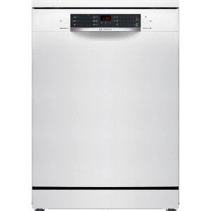 Lavavajillas Bosch SMS46KW02E, Serie 4, 60 cm, 13 servicios, 3ª bandeja, clase E, 94 kWh año, 46dB, 6 programas, AquaStop, blanco