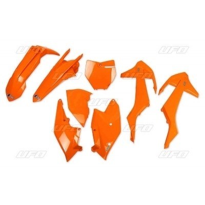 Kit plástica UFO naranja fluor KTM KTKIT517@FFLU