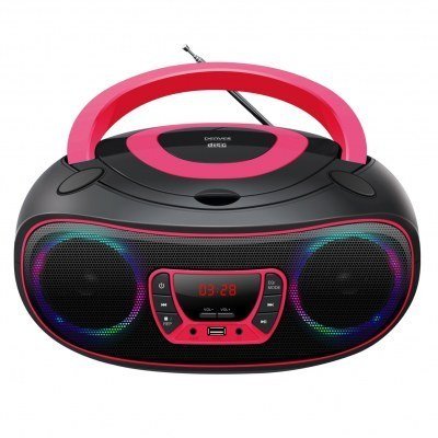 Radio denver tcl - 212 rosa - reproductor cd - usb - bluetooth
