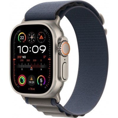 Apple Watch Ultra 2/ GPS/ Cellular/ 49mm/ Caja de Titanio/ Correa Loop Alpine Azul S Pequeña