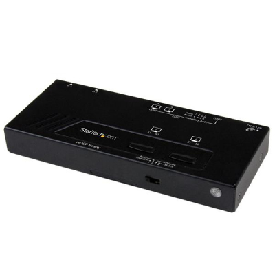 Switch Matricial HDMI de 2x2 con Conmutado Automático y Prioritario - Conmutador Matrix 1080p