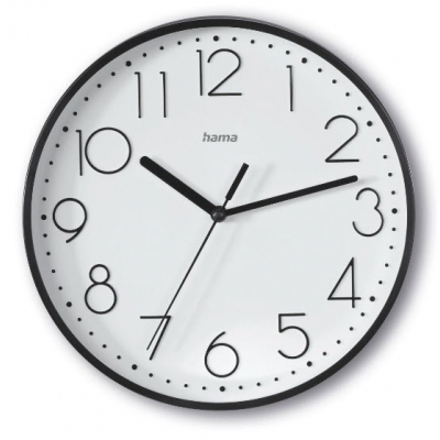Hama - Reloj de Pared Salina, Negro