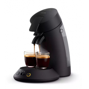 Cafetera de cápsulas monodosis Philips Senseo Original Plus CSA210/61, Coffee Boost, Crema Plus, negro