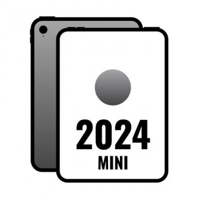 iPad Mini 8.3 2024 7th WiFi/ A17 Pro/ 128GB/ 5G/ Gris Espacial - MXPN3TY/A