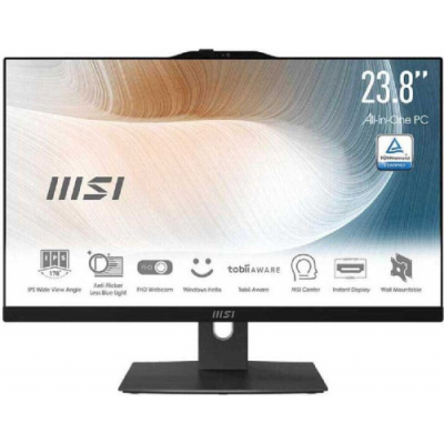 MSI AIO MODERN AM242P 12M-645EU. 23.8 IPS LED FHD 16:9 (1920X1080). I5-1235U. UMA. SO-DIMM DDR4 16GB (8G*2). 512GB SSD. SIN SO. BLANCO.