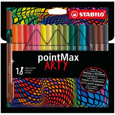 pointMax ARTY rotulador de punta fina Medio Multicolor 18 pieza(s)