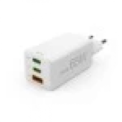 Hama Cargador Mini 220V ``65W´´ 2xUSB-C+1xUSB-A QC+PD, Blanco