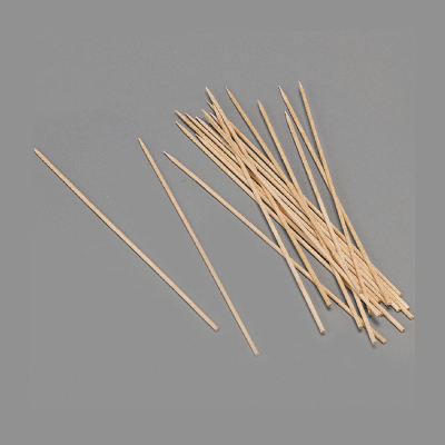 Blister 100 pinchos de madera higienicos de 200x2mm