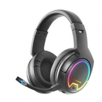 Auriculares Gaming con Micrófono Inalámbricos Mars Gaming MHW100/ Jack 3.5/ USB 2.4 Ghz/ Negros