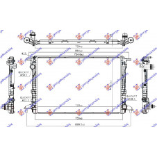 RADIATOR 3.0 TDi DIESEL AUTOMATIC (720x470x26) (NRF)