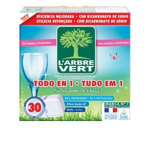 L'ARBRE VERT lavavajillas máquina "todo en 1" 30 pastillas