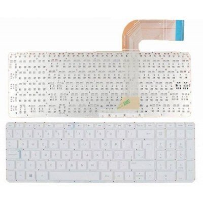 Teclado compatible para portátil HP Pavilion 15-p / 17-f / Blanco sin marco