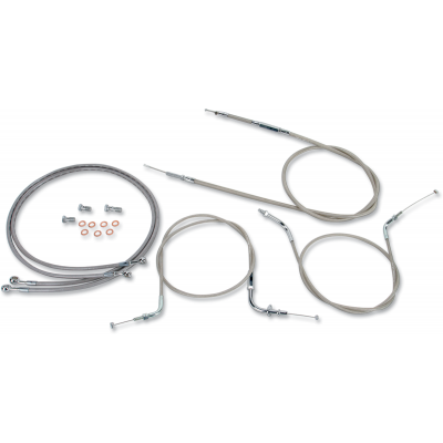 Kit líneas/cables en acero inox. para manillar BARON BA-801300KT-12