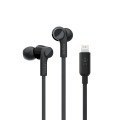 AURICULARES BELKIN G3H0001BTBLK CON CONECTOR LIGHTNING MICROFONO INTEGRADO COLOR NEGRO