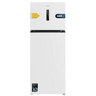 Cecotec Bolero CoolMarket 2D 465 NF White E Frigorifico Dos Puertas - Capacidad 465L - Luz LED - Compresor Inverter - Silencioso - Clase E - 70.3x70.3x185.5cm - Color Blanco