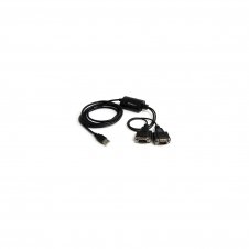 StarTech.com Cable USB a 2 Puertos Serie Serial RS232 DB9 Retención del Puerto de Asignación COM - 2.13m Negro