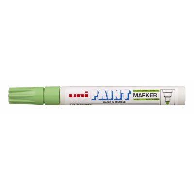 Uni-ball PX-20 Paint Marker - Marcador de Pintura - Punta Acrilica de Bala 2.2-2.8mm - Permanente en Todas las Superficies - Resistente a Luz y Agua - Color Verde Claro