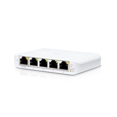 SWITCH UBIQUITI USW-FLEX-MINI UNIFI 4P GIGA 1P POE+ SOBREMESA