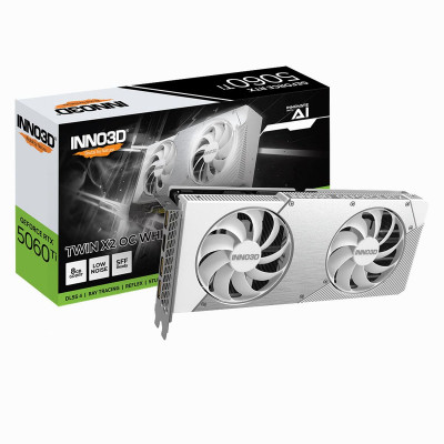 VGA INNO3D RTX 5060 TI TWIN X2 OC 8GB WHITE