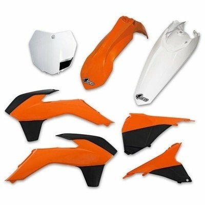 UFO Plastic Kit OEM Color (13-14) Orange/Black/White KTM KTKIT515@999