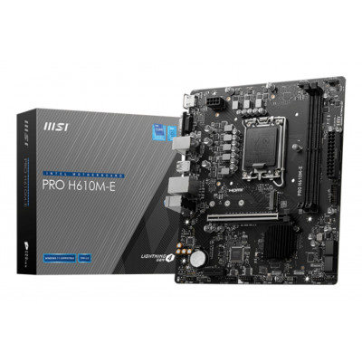 MSI - PRO H610M-E placa base Intel H610 LGA 1700 micro ATX