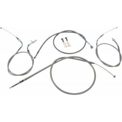 Kit líneas/cables en acero inox. para manillar BARON BA-8014KT-12