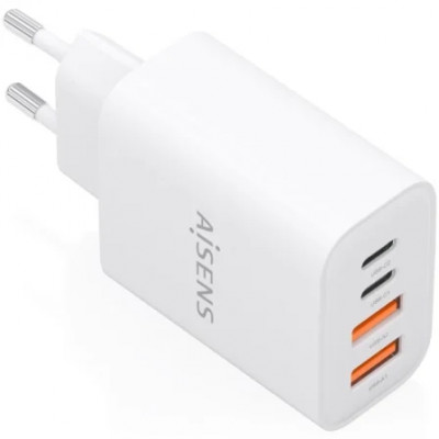 Cargador de Pared GaN Aisens A110-1027/ 2xUSB Tipo-C/ 2xUSB/ 32W/ Blanco