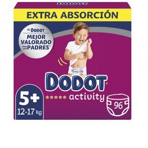 DODOT ACTIVITY EXTRA talla 5 pañales 12-17 kg 96 u
