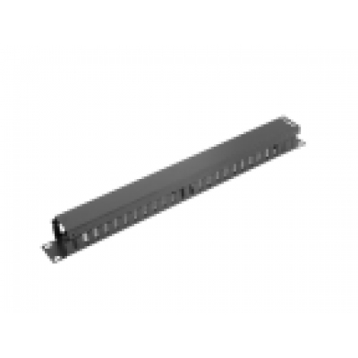 ORGANIZADOR DE CABLES LANBERG METALICO 1U TIPO A RACK 19 NEGRO