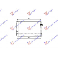 RADIATOR 1.5 HYBRID (54-55KW) (600x400x16) (NRF)