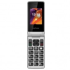 Telefono movil myphone tango lte black - silver - 2.4pulgadas - 2mpx - 4g - negro y plateado