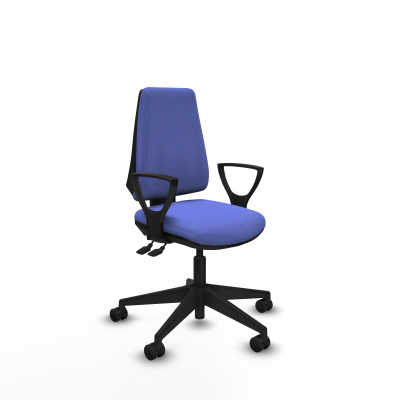 Elche AS bali azul claro brazos fijos base piramidal ruedas nailon 65mm