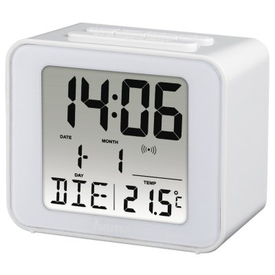Cube Reloj despertador digital Blanco