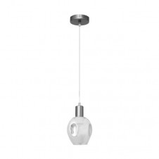 Colgante Meteoro 1xe27 Cromo/fume Regx14 3 Oquedades
