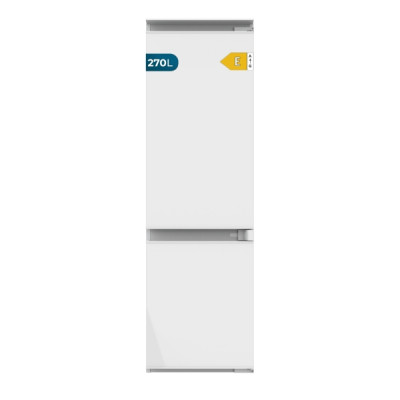 Cecotec Bolero CoolMarket Combi BI-S DF 270 E Frigorifico Combi Integrable - 270L - Incluye Accesorios - Vidrio Templado - Defrost - Cajon para Carne y Pesado - Clase E - 177x54cm - Color Blanco