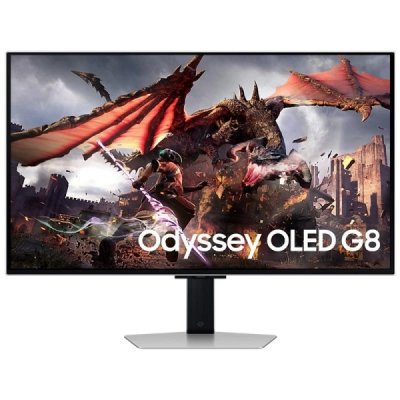 Samsung Odyssey G8 Monitor 32 OLED UltraHD 4K 240Hz FreeSync Premium Pro - Respuesta 1ms - Ajustable en Altura, Giratorio e Inclinable - Angulo de Vision 178º - HDMI, DisplayPort - VESA 100x100mm