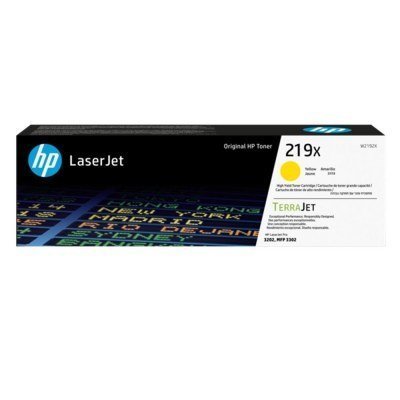 Toner hp 219x high yield yellow original laserjet cartridge