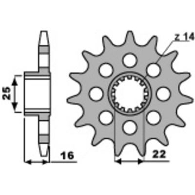 PBR Steel Standard Front Sprocket 2171 - 520 2171.15.18NC