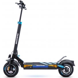 Patín eléctrico SmartGyro Speedway Certificado, motor 800W, ruedas 10", velocidad 25 km/h, autonomía 50 km, 13000 mAh, patinete azul y negro
