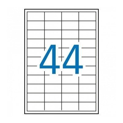 Apli Etiquetas Permanentes Blancas 48.5 x 25.4 mm - 100 Hojas