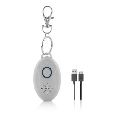 Dispositivo antiparasitario por ultrasonido Innovagoods PetRep - Recargable USB | Alcance hasta 3m | Autonomía 5 días | Gris