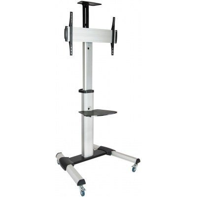 Soporte TV Suelo VESA 600x400 PLATA TOOQ