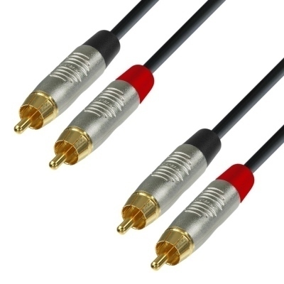 Cable RCA 2 Machos a 2 RCA Machos 6m K4 REAN