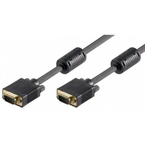 Cable VGA Monitor Macho-Macho Ferrita 3+4 10mts