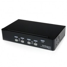 SWITCH KVM DE 4 PUERTOS CON USB - 1 USUARIO LOCAL - 1U